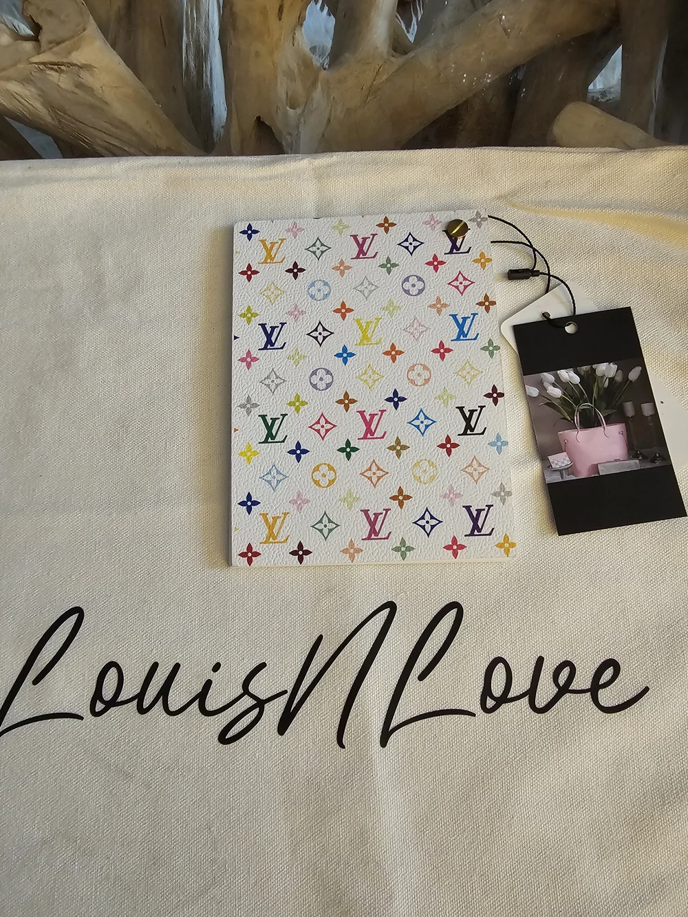 Louis Vuitton Multicolor Monogram Card Holder - White with Rainbow Logos - Picture 4 of 6